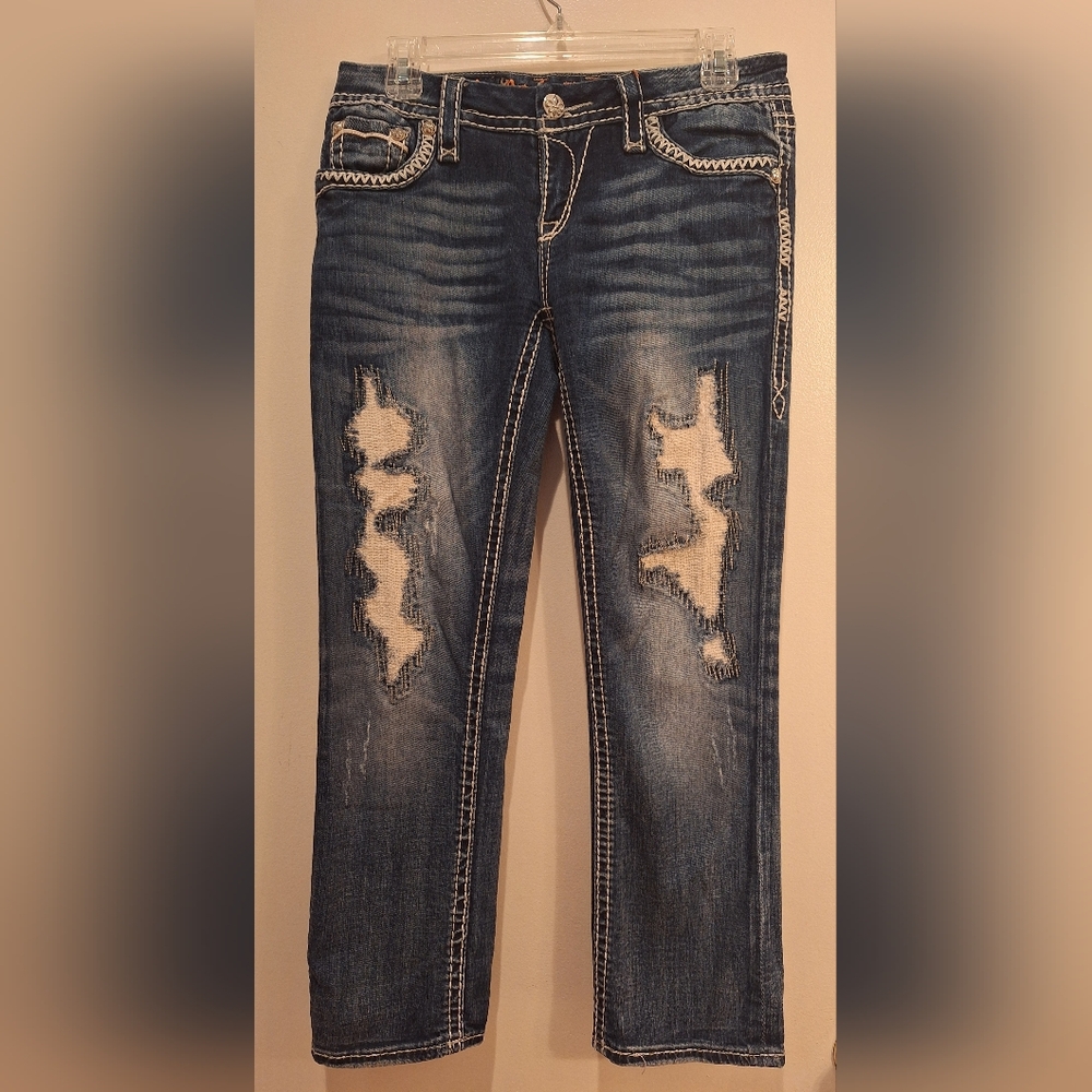 Distressed Blue Jeans for Women